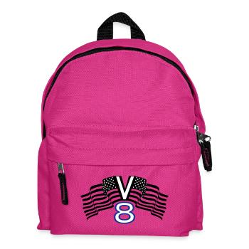 V8,Muscle-Car,Werkstatt,Garage,Auto,Tuning,USA(25) - Kinder Rucksack - Fuchsia - Vorne