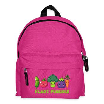 Vegetarisch, pflanzlich - Kinder Rucksack - Fuchsia - Vorne