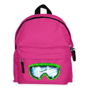 Glacier View Neon Goggle Design - Kids' Backpack - fuchsia - Front