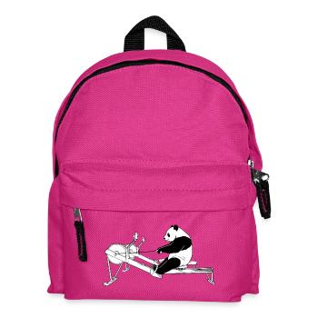 Panda sur l’aviron - Sac à dos Enfant - fuchsia - Devant