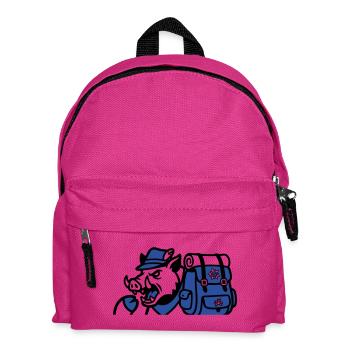 Wild Boar Backpack Logo - Kids' Backpack - fuchsia - Front