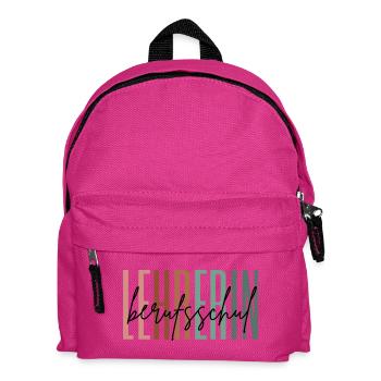 Lehrerin Berufsschule Berufsschullehrerin Geschenk - Kinder Rucksack - Fuchsia - Vorne