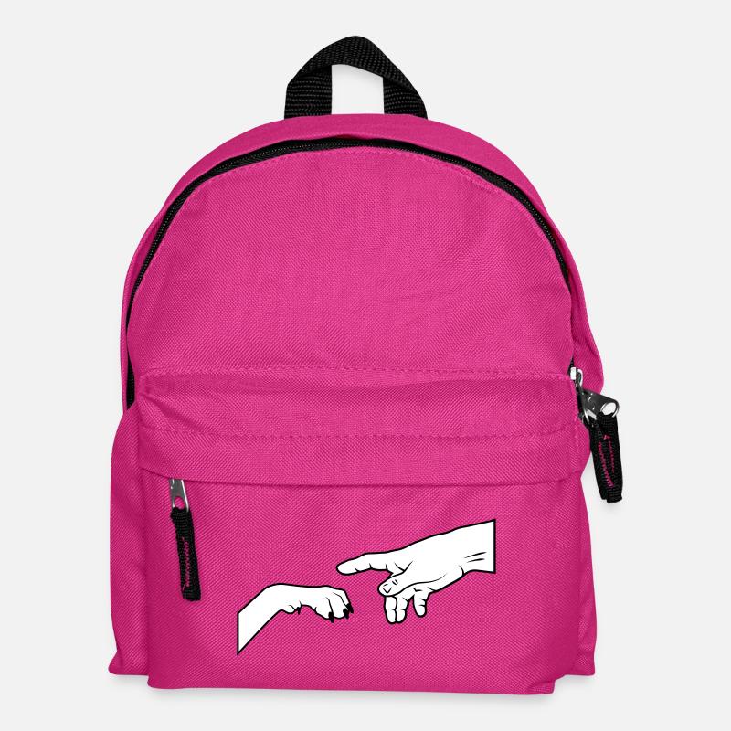 Hundepfote - gib Pfote - Kinder Rucksack - Fuchsia