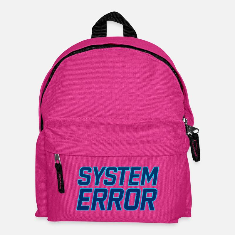 Systemfehler Glitch Design - Kinder Rucksack - Fuchsia
