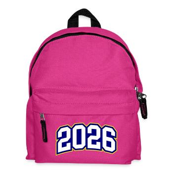 2026 year - Kids' Backpack - fuchsia - Front