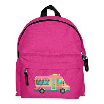 Cream truck - Kids' Backpack - fuchsia - Front