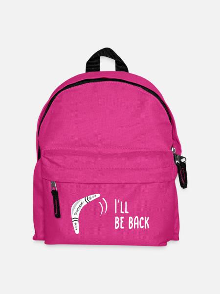 Boomerang I'll be back - Kinder Rucksack - Fuchsia