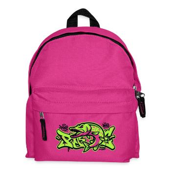 Hecht Graffiti Grafik - Kinder Rucksack - Fuchsia - Vorne