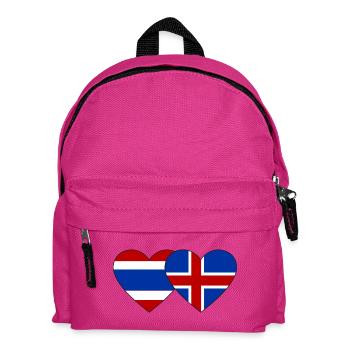 Thailand Island Flagge Herzform - Kinder Rucksack - Fuchsia - Vorne
