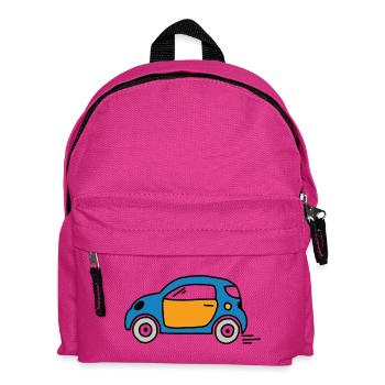 car - Kids' Backpack - fuchsia - Front