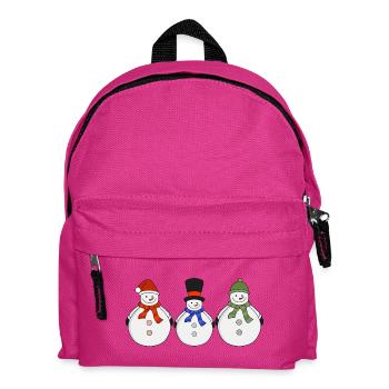 Snowmen Winter has come - Kids' Backpack - fuchsia - Front