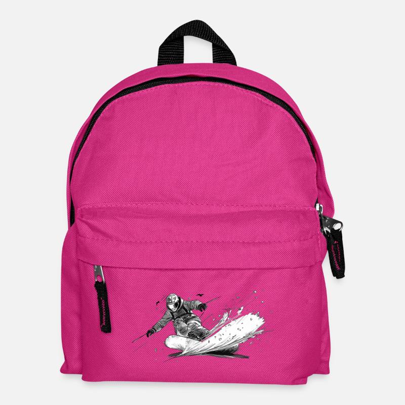 Snowboard - Kinder Rucksack - Fuchsia