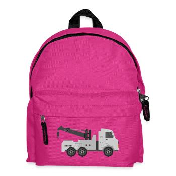 Tow truck - Kids' Backpack - fuchsia - Front