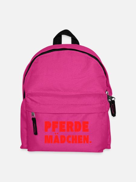 Pferdemädchen – Perfektes Geschenk für Pferdefans - Kinder Rucksack - Fuchsia