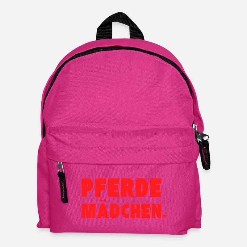 Pferdemädchen – Perfektes Geschenk für Pferdefans - Kinder Rucksack - Fuchsia