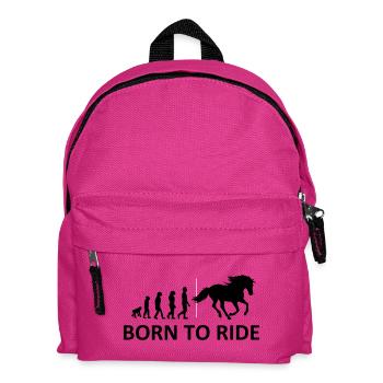 Born To Ride Horse - Kinder Rucksack - Fuchsia - Vorne