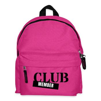 Club Member - Verein Mitglied Team Party Gruppe - Kinder Rucksack - Fuchsia - Vorne