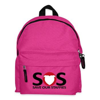 Sos staffies - 131 - Kids' Backpack - fuchsia - Front