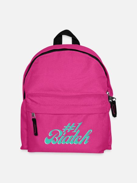 #1 Biatch [Türkis] - Kinder Rucksack - Fuchsia