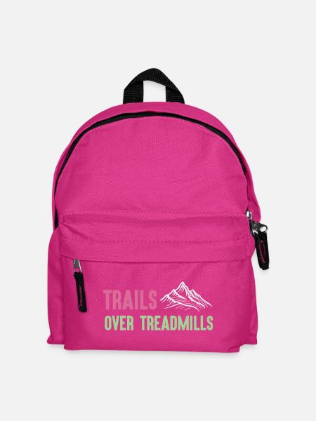 Trailrunning - Trails über Laufbänder - Kinder Rucksack - Fuchsia