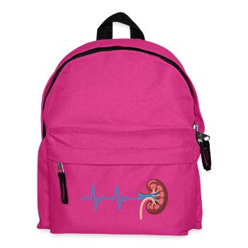 Nierenrhythmus Grafik - Kinder Rucksack - Fuchsia - Vorne