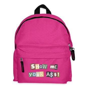 SYMA Letter Collage - Kids' Backpack - fuchsia - Front