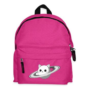 Saturn Cat - Kids' Backpack - fuchsia - Front