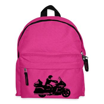 goldwing gt motorrad zeichnung - Kinder Rucksack - Fuchsia - Vorne
