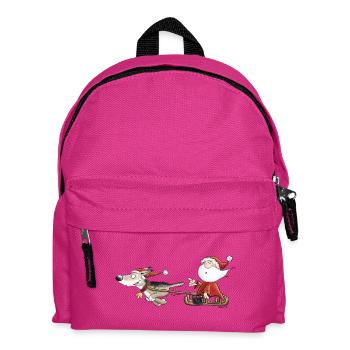 Santa Claus with dog sledges I Christmas - Kids' Backpack - fuchsia - Front