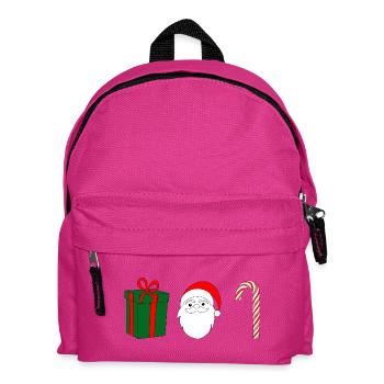 Weihnachtsfreude GeschenkSanta Zuckerstange - Kinder Rucksack - Fuchsia - Vorne