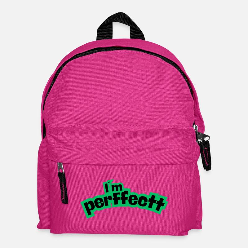 Perfektes Grün - Kinder Rucksack - Fuchsia