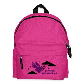 Fliegendes Buch Vogel Lesen - Kinder Rucksack - Fuchsia - Vorne