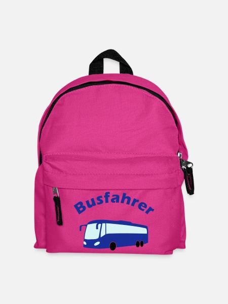 Busfahrer Design - Kinder Rucksack - Fuchsia