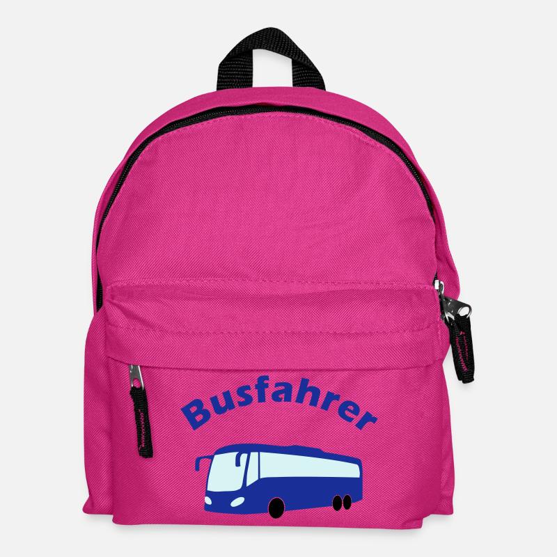 Busfahrer Design - Kinder Rucksack - Fuchsia
