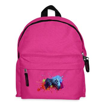 Gamepad Splash Gamer Geschenk Zocker zocken - Kinder Rucksack - Fuchsia - Vorne