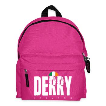 Derry, Irlande Mot-symbole en détresse - Sac à dos Enfant - fuchsia - Devant