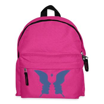 Des visages qui s’embrassent ou un papillon - Sac à dos Enfant - fuchsia - Devant