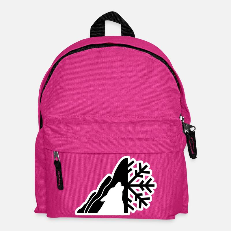Berg-Logo - Kinder Rucksack - Fuchsia