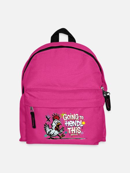 Going to Hendl This Graffiti Denglisch Spruch - Kinder Rucksack - Fuchsia