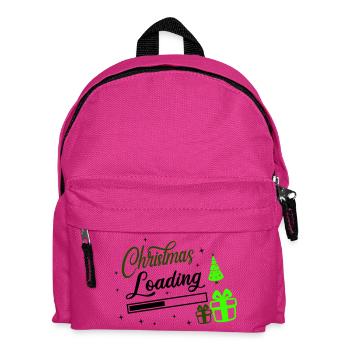 Christmas Loading - Kids' Backpack - fuchsia - Front