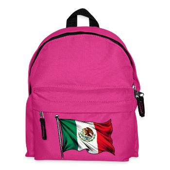 Mexico Flag - Kids' Backpack - fuchsia - Front