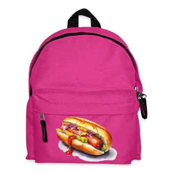 Colored hot dog - Kids' Backpack - fuchsia - Front