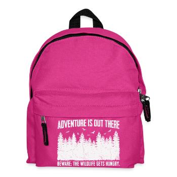 Outdoor Adventure Shirt for Campers - Kids' Backpack - fuchsia - Front