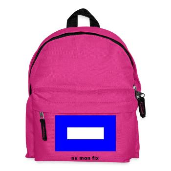 Flagge P Blauer Peter - Schiff Kapitän Segeln - Kinder Rucksack - Fuchsia - Vorne