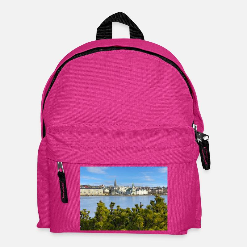 Reykjavik Waterfront - Kinder Rucksack - Fuchsia