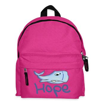 Hope der kranke Wal  Buckelwal als cartoon - Kinder Rucksack - Fuchsia - Vorne