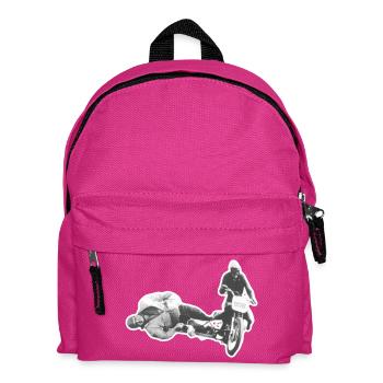 Vintage Sidecar Dare on Retro Bike - Kids' Backpack - fuchsia - Front