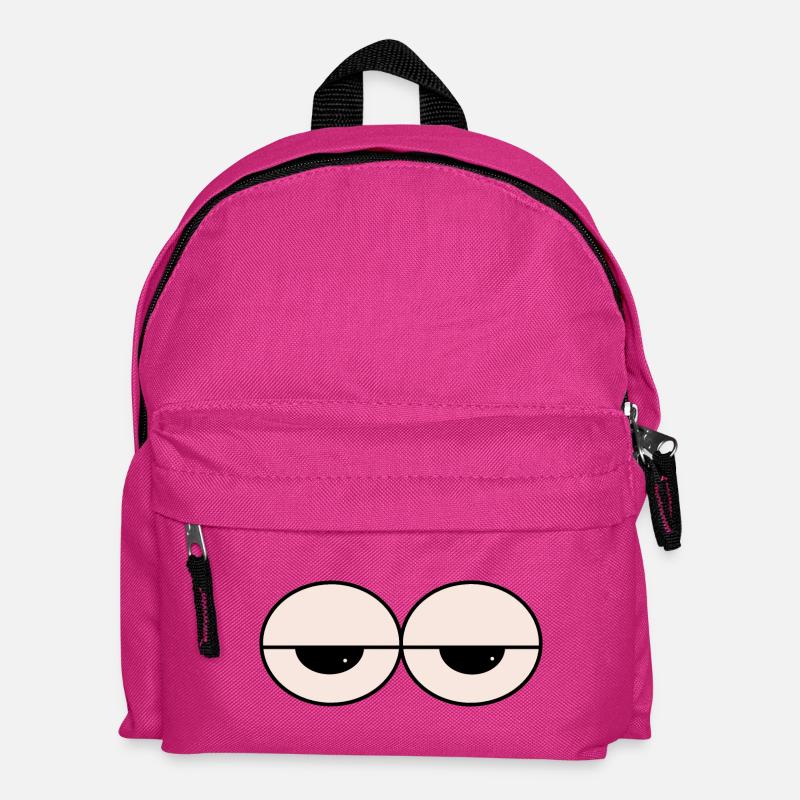 Slumbering Eyes Minimal Style - Kids' Backpack - fuchsia