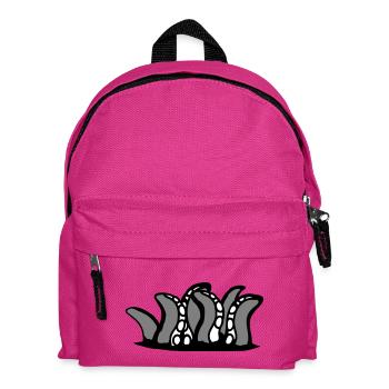 Tentakel Kraken Monster Boden Loch Alien Horror - Kinder Rucksack - Fuchsia - Vorne