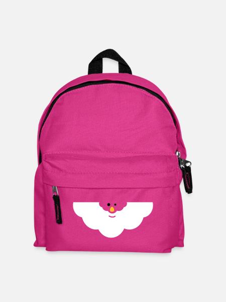Kuschelige Wolken-Gesicht - Kinder Rucksack - Fuchsia